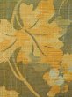 Photo5: L0323R Vintage Japanese Kimono Smoky  Yellow FUKURO NAGOYA Obi Leaf Silk. (5)