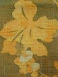 Photo6: L0323R Vintage Japanese Kimono Pale  Orange FUKURO NAGOYA Obi Leaf Silk. (Grade C) (6)