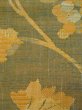 Photo8: L0323R Vintage Japanese Kimono Smoky  Yellow FUKURO NAGOYA Obi Leaf Silk. (8)