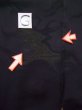 Photo20: L0324A Used Japanese women  Black HAORI short jacket / Silk. Abstract pattern   (Grade B) (20)
