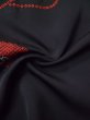 Photo12: L0324D Used Japanese women  Black HAORI short jacket / Silk. UME plum bloom,   (Grade A) (12)