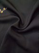 Photo12: L0324J Used Japanese women  Black HAORI short jacket / Synthetic. UME plum bloom,   (Grade B) (12)