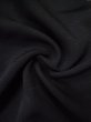 Photo15: L0324L Used Japanese women  Black HAORI short jacket / Silk. UME plum bloom,   (Grade B) (15)