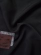 Photo16: L0324L Used Japanese women  Black HAORI short jacket / Silk. UME plum bloom,   (Grade B) (16)