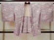 Photo1: L0330B Used Japanese women Light Purplish Pink HAORI short jacket / Synthetic. House,   (Grade A) (1)