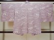 Photo2: L0330B Used Japanese women Light Purplish Pink HAORI short jacket / Synthetic. House,   (Grade A) (2)