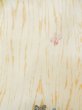 Photo7: L0330D Used Japanese women   Ivory HAORI short jacket / Synthetic. Flower,   (Grade C) (7)