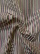Photo9: L0330F Used Japanese women   Multi Color HAORI short jacket / Silk. Stripes   (Grade B) (9)