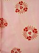 Photo4: L0331B Used Japanese women pink JUBAN undergarment / Silk. Flower,   (Grade C) (4)