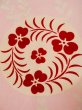 Photo5: L0331B Used Japanese women pink JUBAN undergarment / Silk. Flower,   (Grade C) (5)