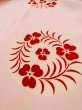 Photo10: L0331B Used Japanese women pink JUBAN undergarment / Silk. Flower,   (Grade C) (10)