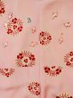 Photo15: L0331B Used Japanese women pink JUBAN undergarment / Silk. Flower,   (Grade C) (15)