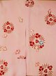 Photo20: L0331B Used Japanese women pink JUBAN undergarment / Silk. Flower,   (Grade C) (20)