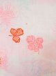 Photo8: L0331E Used Japanese women  Indigo Blue JUBAN undergarment / Mousseline. Flower,   (Grade B) (8)