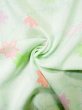 Photo12: L0331F Used Japanese women Light green JUBAN undergarment / Mousseline. MOMIJI maple leaf,   (Grade D) (12)