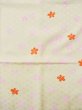 Photo5: L0331K Used Japanese women  Cream JUBAN undergarment / Synthetic. Flower   (Grade C) (5)