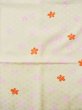 Photo5: L0331K Used Japanese women  Cream JUBAN undergarment / Synthetic. Flower   (Grade C) (5)