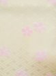 Photo8: L0331K Used Japanese women  Cream JUBAN undergarment / Synthetic. Flower   (Grade C) (8)