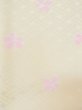 Photo9: L0331K Used Japanese women  Cream JUBAN undergarment / Synthetic. Flower   (Grade C) (9)
