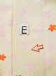 Photo20: L0331K Used Japanese women  Cream JUBAN undergarment / Synthetic. Flower   (Grade C) (20)