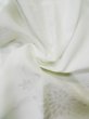 Photo13: L0331M Used Japanese women  white JUBAN undergarment / Synthetic.  Base woven pattern: UME plum bloom, grass, cloud  (Grade C) (13)