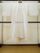 Photo1: L0406C Used Japanese women  Off White JUBAN undergarment / Linen. Abstract pattern   (Grade C) (1)