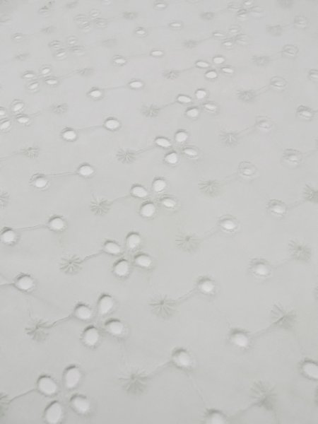 Photo8: L0406C Used Japanese women  Off White JUBAN undergarment / Linen. Abstract pattern   (Grade C) (8)