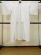 Photo1: L0406E Used Japanese women  Off White JUBAN undergarment / Linen. Abstract pattern   (Grade C) (1)
