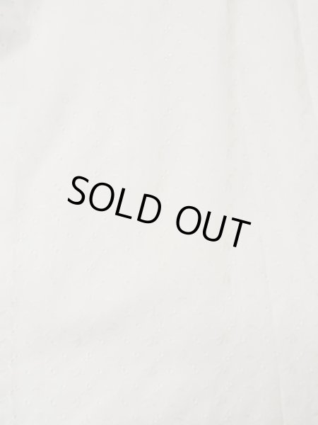 Photo4: L0406E Used Japanese women  Off White JUBAN undergarment / Linen. Abstract pattern   (Grade C) (4)