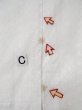 Photo14: L0406E Used Japanese women  Off White JUBAN undergarment / Linen. Abstract pattern   (Grade C) (14)