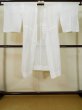Photo1: L0406F Used Japanese women  Off White JUBAN undergarment / Linen.    (Grade C) (1)
