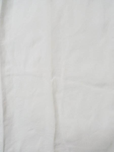 Photo4: L0406F Used Japanese women  Off White JUBAN undergarment / Linen.    (Grade C) (4)