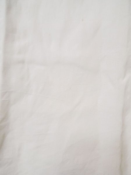 Photo6: L0406F Used Japanese women  Off White JUBAN undergarment / Linen.    (Grade C) (6)