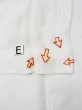 Photo16: L0406F Used Japanese women  Off White JUBAN undergarment / Linen.    (Grade C) (16)