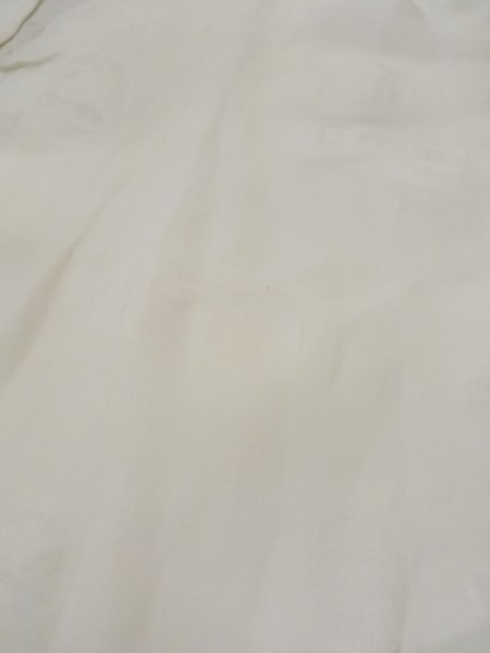 Photo10: L0406G Used Japanese women  Off White JUBAN undergarment / Linen.  There is a impression from use.  (Grade D) (10)