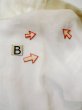 Photo15: L0406H Used Japanese women  Off White JUBAN undergarment / Linen.    (Grade C) (15)