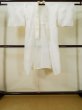 Photo1: L0406I Used Japanese women  Off White JUBAN undergarment / Linen.    (Grade D) (1)