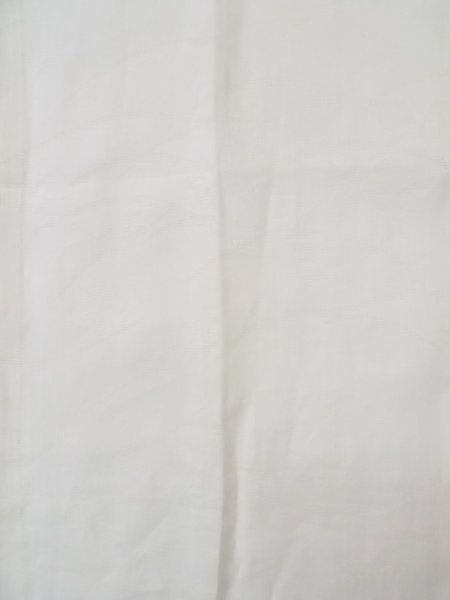 Photo4: L0406J Used Japanese women  Off White JUBAN undergarment / Synthetic.    (Grade C) (4)