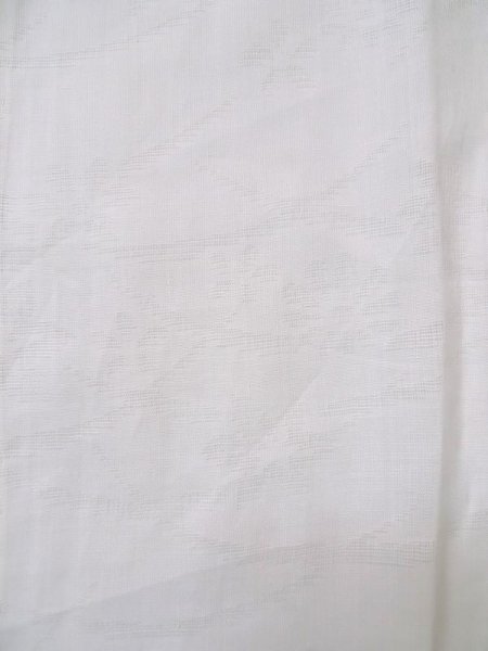 Photo5: L0406J Used Japanese women  Off White JUBAN undergarment / Synthetic.    (Grade C) (5)
