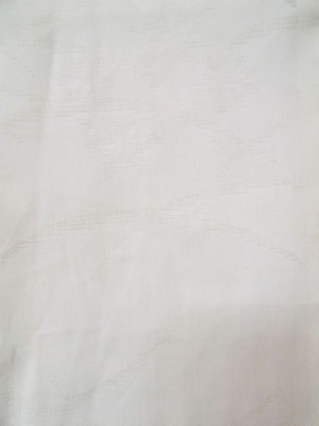 Photo6: L0406J Used Japanese women  Off White JUBAN undergarment / Synthetic.    (Grade C) (6)