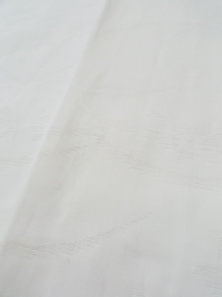 Photo9: L0406J Used Japanese women  Off White JUBAN undergarment / Synthetic.    (Grade C) (9)
