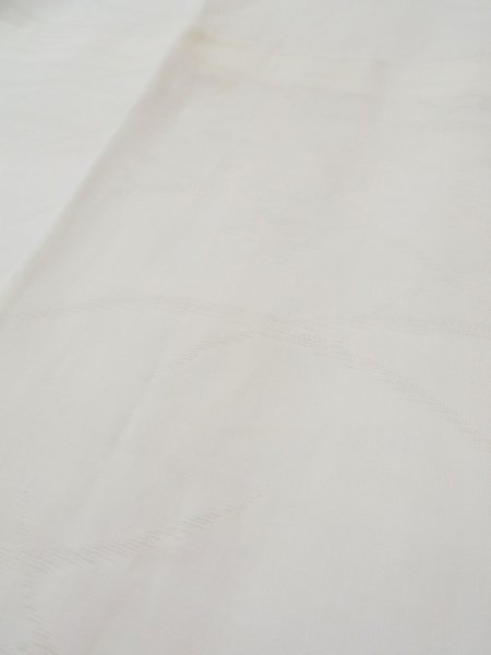Photo10: L0406J Used Japanese women  Off White JUBAN undergarment / Synthetic.    (Grade C) (10)