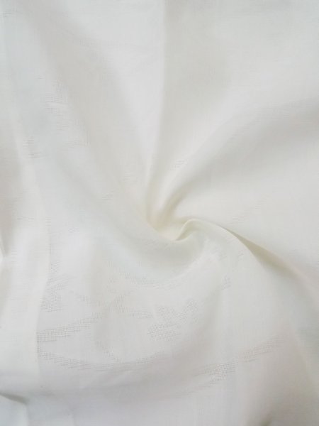 Photo12: L0406J Used Japanese women  Off White JUBAN undergarment / Synthetic.    (Grade C) (12)