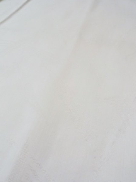 Photo9: L0406K Used Japanese women  Off White JUBAN undergarment / Synthetic.    (Grade D) (9)