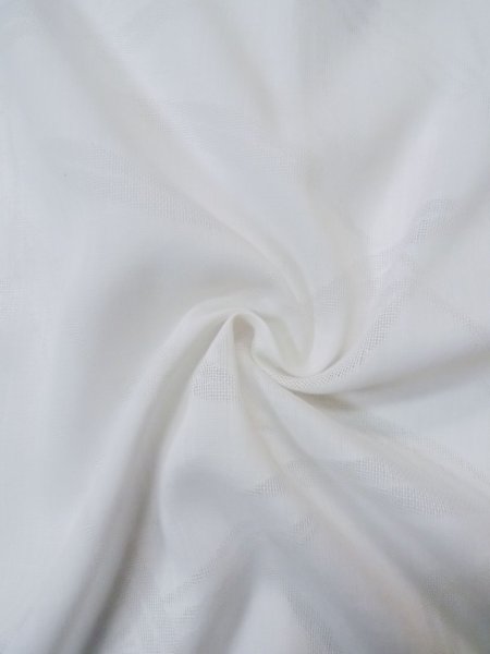 Photo10: L0406K Used Japanese women  Off White JUBAN undergarment / Synthetic.    (Grade D) (10)