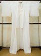 Photo1: L0406M Used Japanese women  Off White JUBAN undergarment / Linen.    (Grade C) (1)