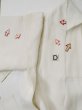 Photo14: L0406M Used Japanese women  Off White JUBAN undergarment / Linen.    (Grade C) (14)