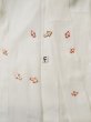 Photo16: L0406M Used Japanese women  Off White JUBAN undergarment / Linen.    (Grade C) (16)