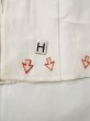 Photo18: L0406M Used Japanese women  Off White JUBAN undergarment / Linen.    (Grade C) (18)