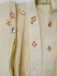 Photo16: L0406N Used Japanese women  Cream JUBAN undergarment / Linen.    (Grade D) (16)